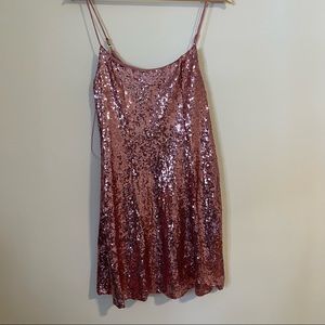 UO PINK GLITTER DRESS